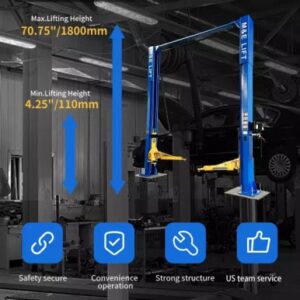 Alternative view of M&E 2 Post Lift 11000lbs Two Post Auto Lift Auto Truck Hoist Super Quality