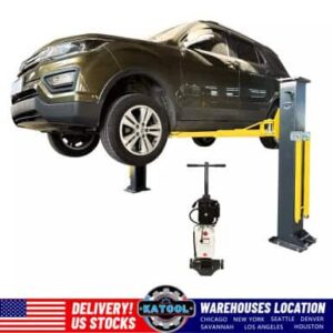 Alternative view of Katool 12,000lbs 2-Post Auto Lift – Single Lock Release Garage Hoist