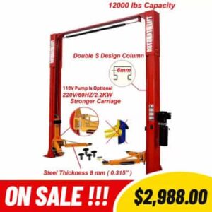 Alternative view of AUTOKATO AK-M120 12,000 LB 2-Post Auto Lift