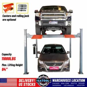 Alternative view of 11000 Lbs Four Post Parking Lift 4-Post Auto Lift Garage Lift Storage