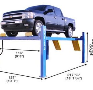 ATLAS 414 14,000 Lbs. Capacity Commercial Grade 4-Post Lift