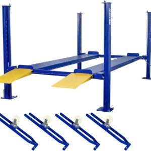 Alternative view of Weize 8500 lbs 4 Post Car Lift with Casters Kits Four Post Parking Lift 4-Post Portable Storage Service Home Parking Lift